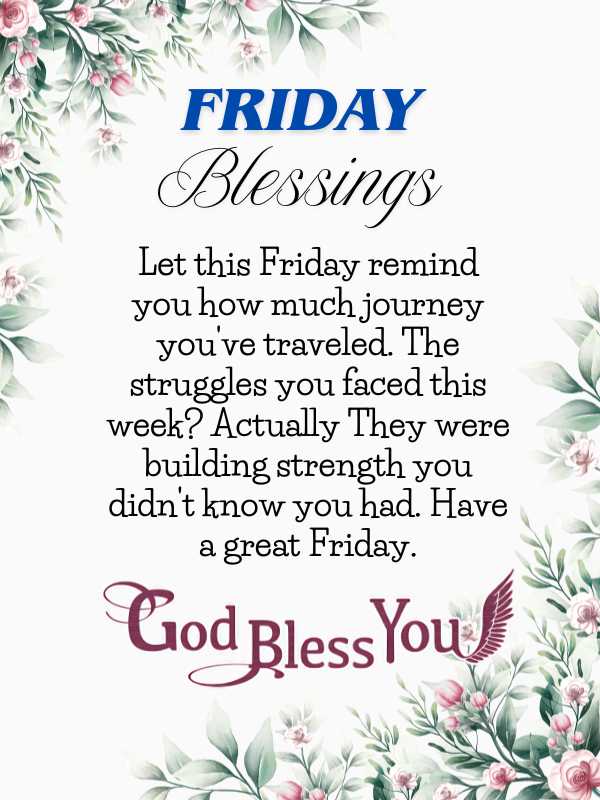 Friday Blessings and prayers