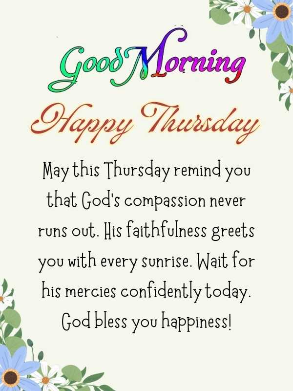 Thursday Morning Prayer