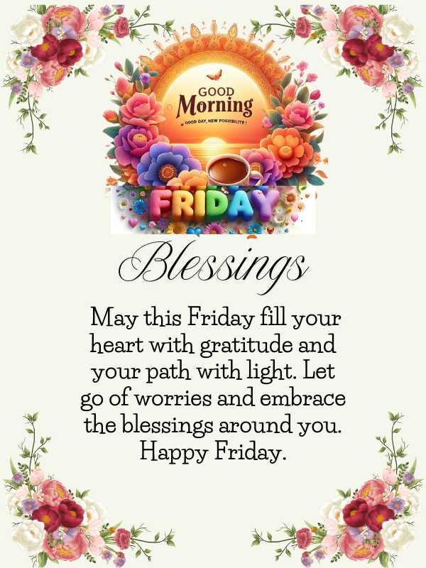 Friday blessings and Prayers