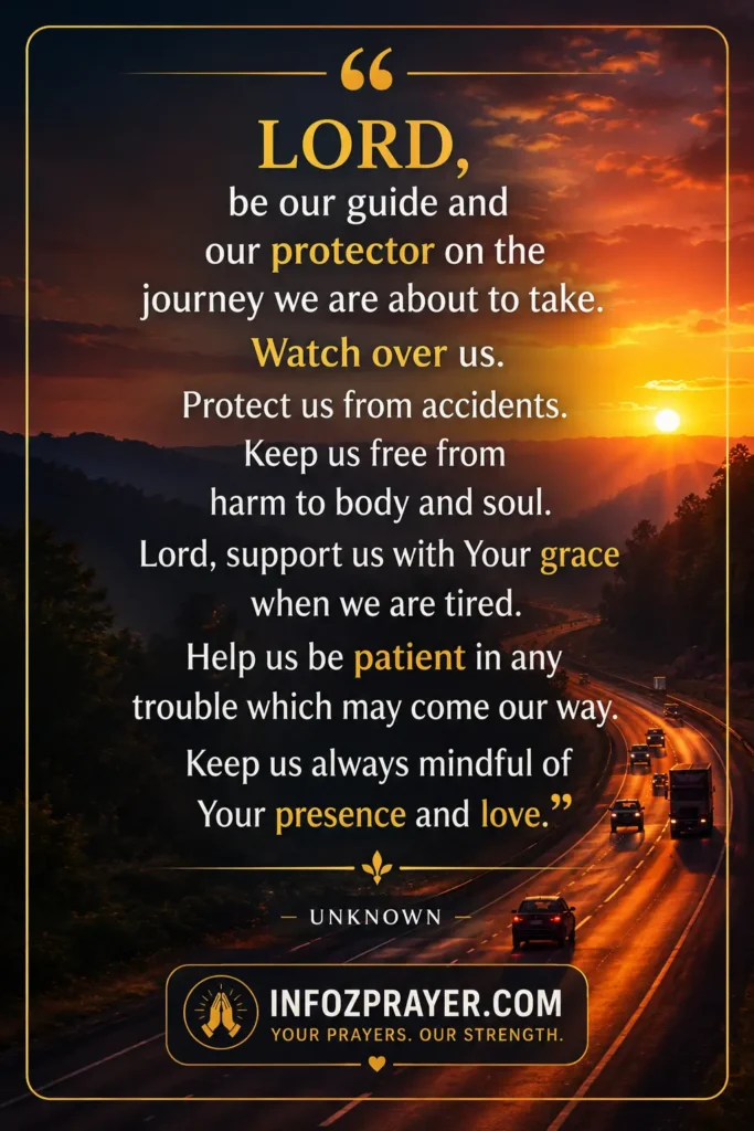 Prayer for safe Travel