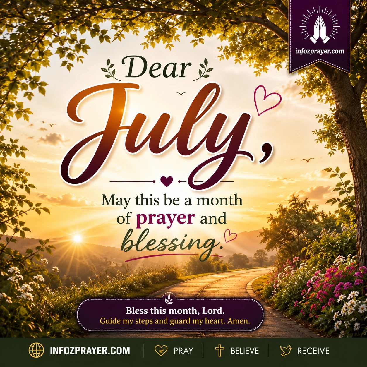 July Good Morning Blessings
