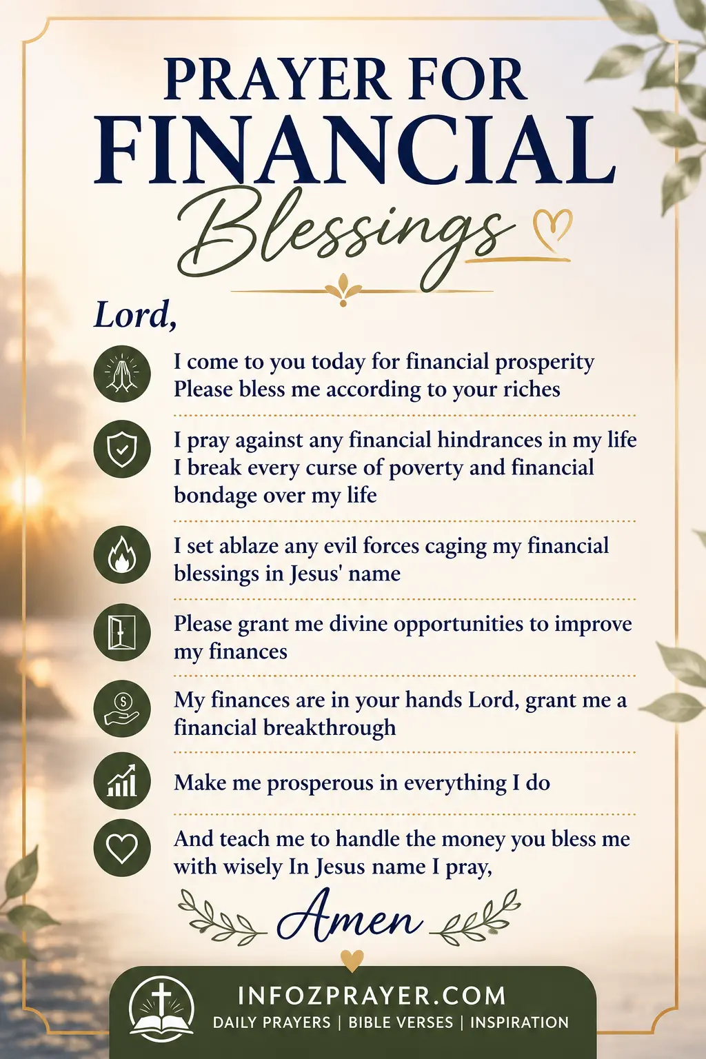 prayers for financial breakthrough