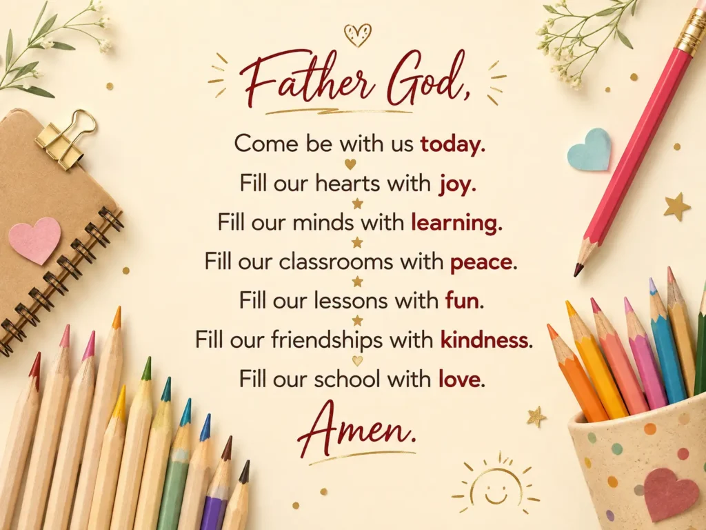 Prayer Before School in 2026
