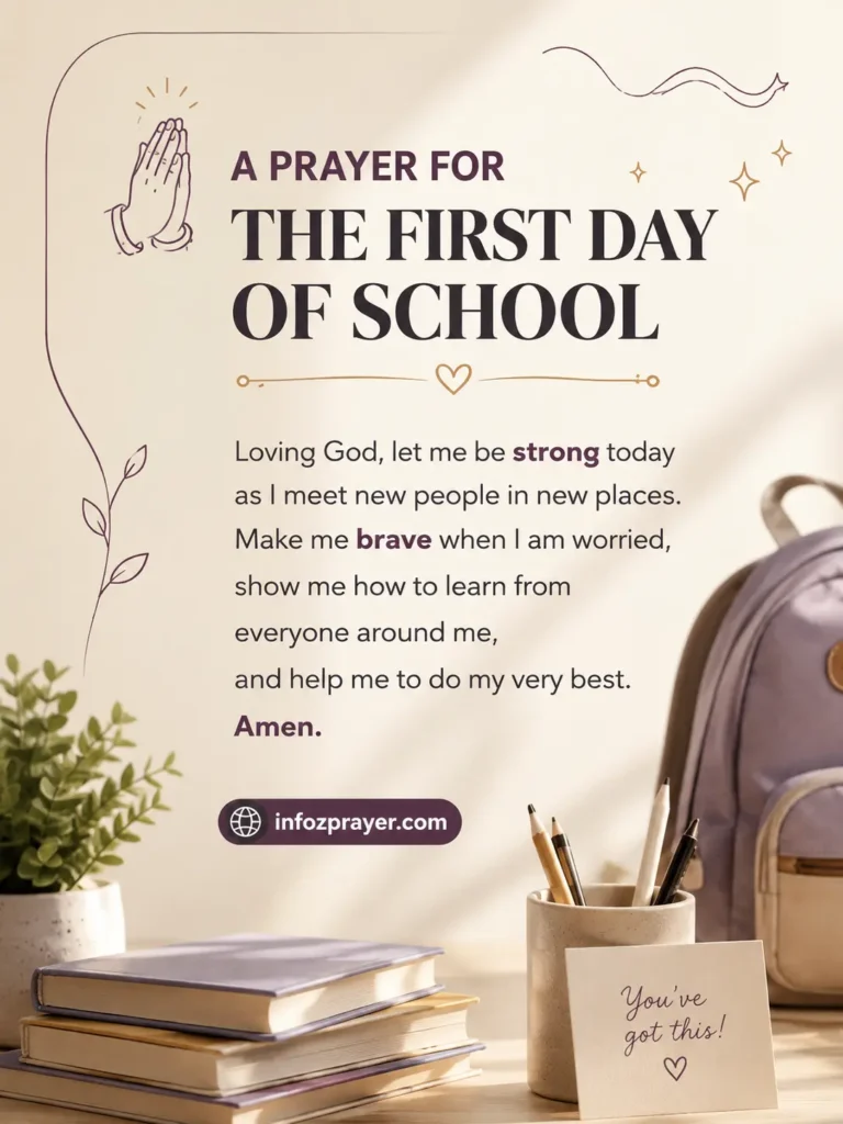  Today's Prayer Before School