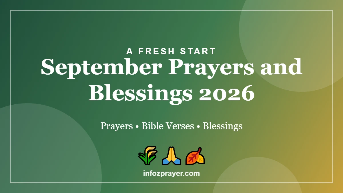 September prayers and blessings 2026 with Bible verses for a fresh start