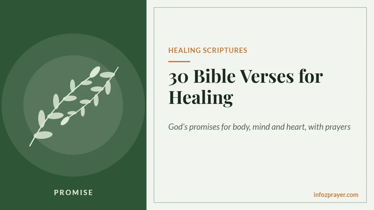 Bible verses for healing (KJV)