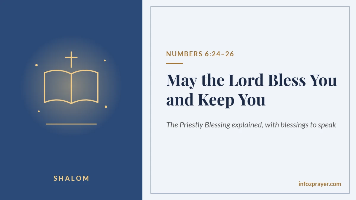 May the Lord bless you and keep you