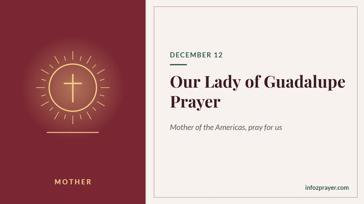 Our Lady of Guadalupe prayer