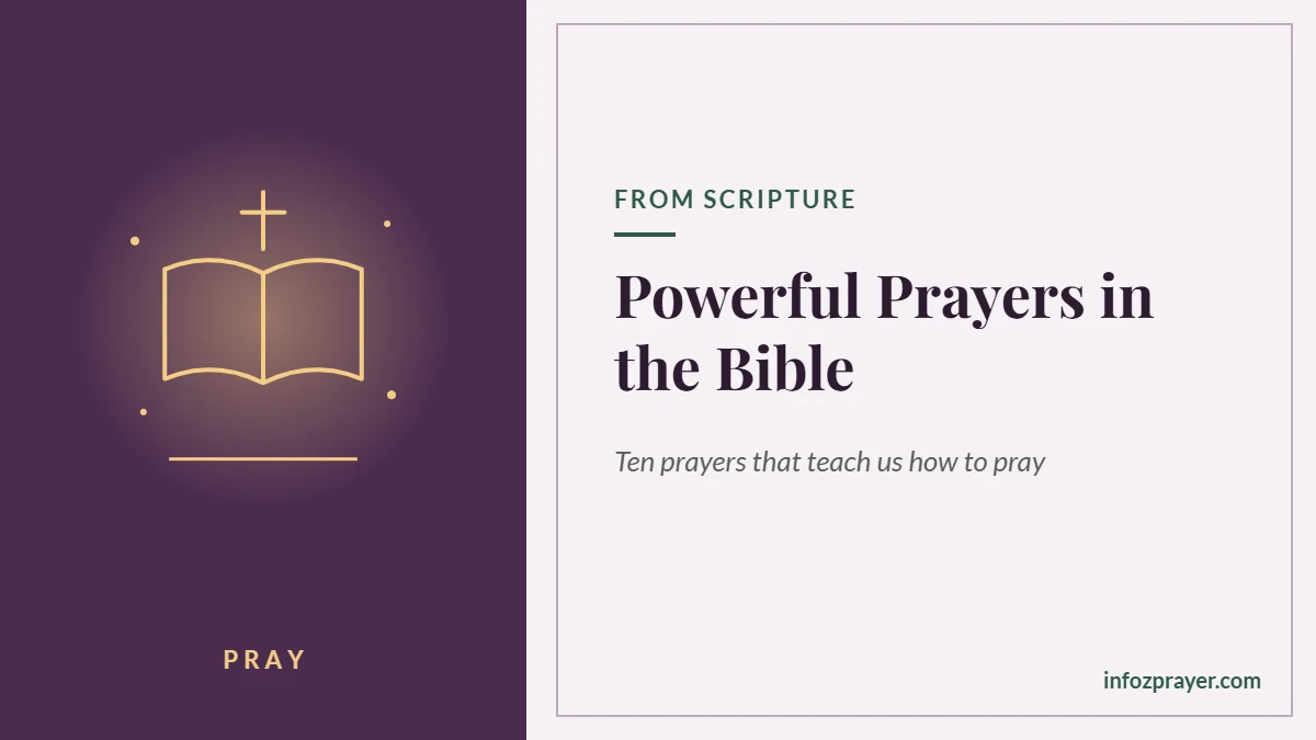 Powerful prayers in the Bible
