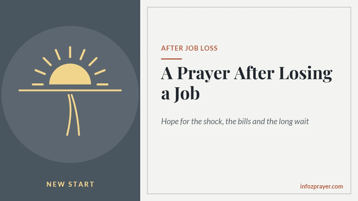 Prayer after losing a job