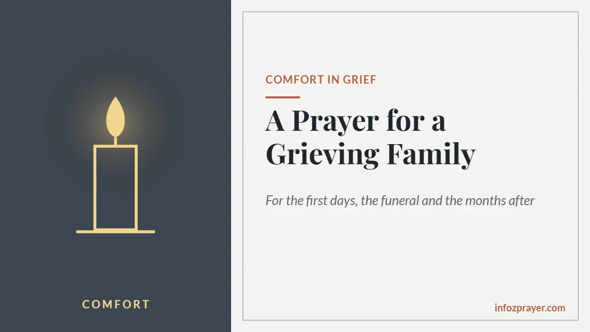Prayer for a grieving family