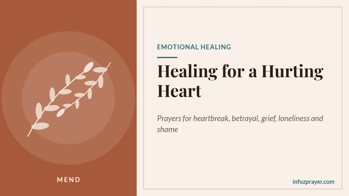 Prayer for emotional healing for a hurting heart