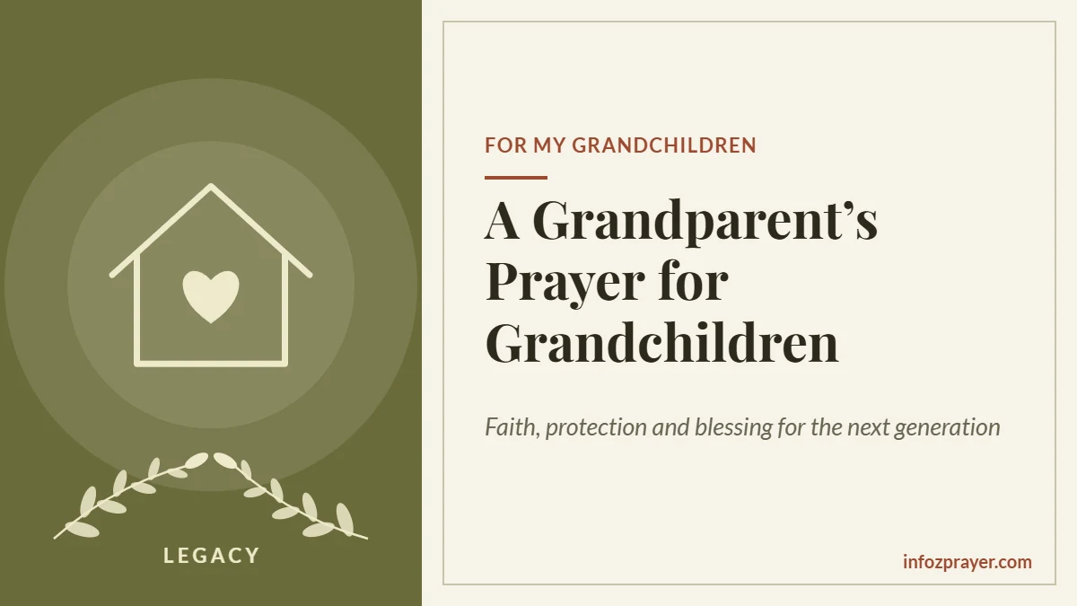 Prayer for grandchildren from a grandparent