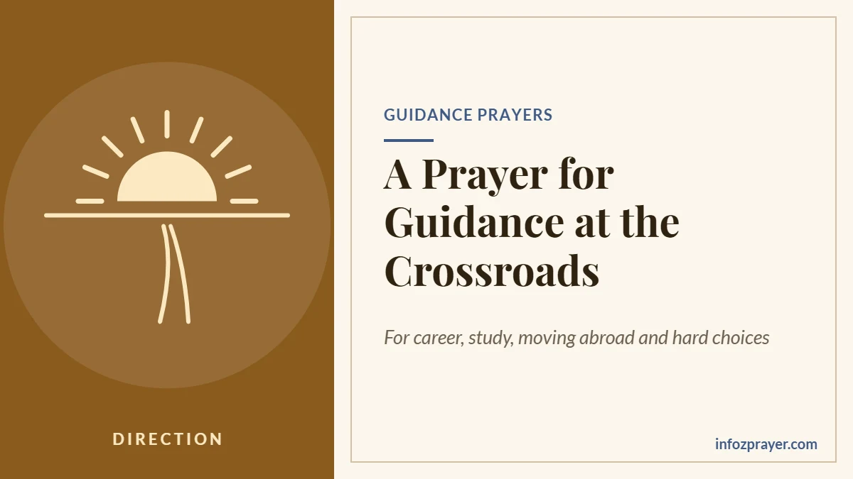 Prayer for guidance for big decisions