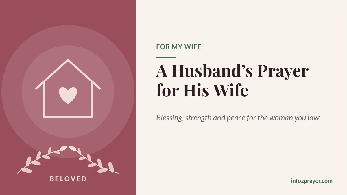 Prayer for my wife from a husband