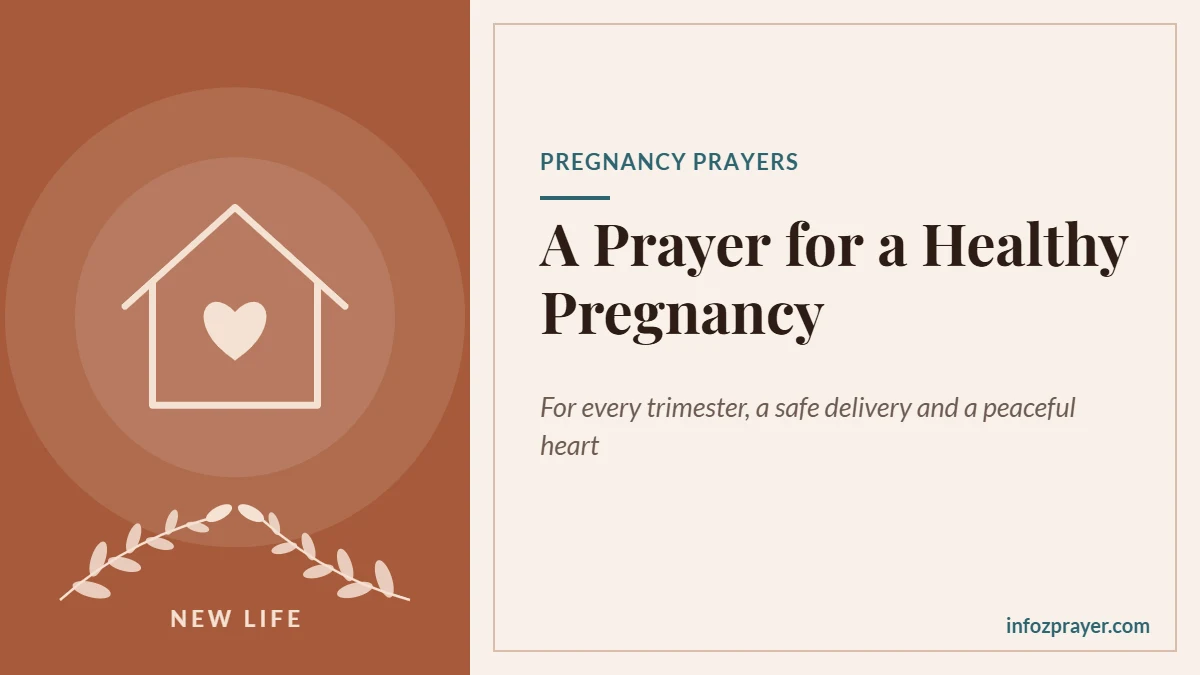 Prayer for pregnancy and a healthy baby