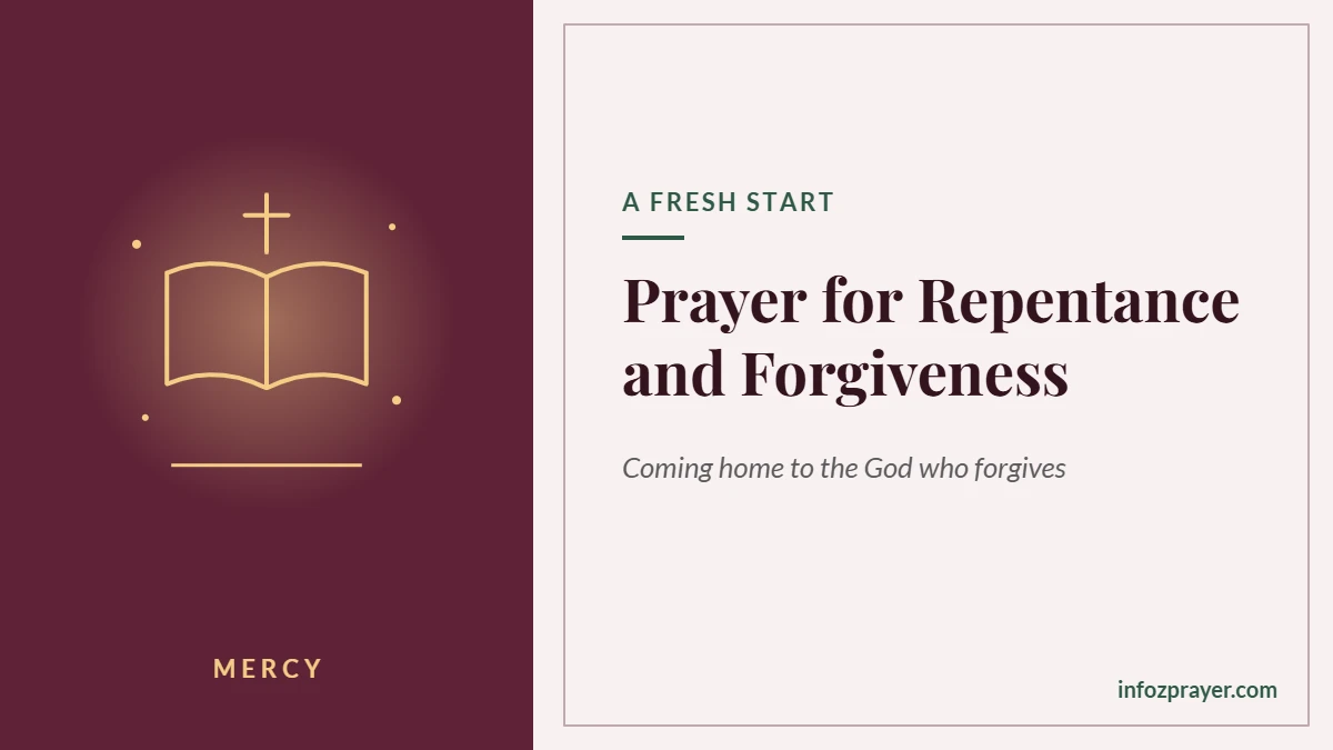 Prayer for repentance and forgiveness
