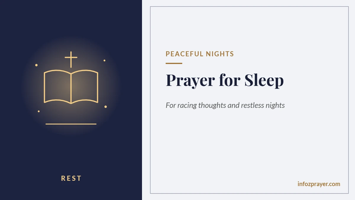 Prayer for sleep