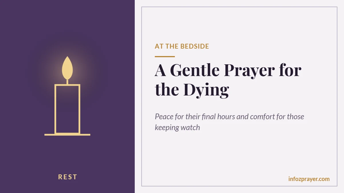 Gentle prayer for the dying