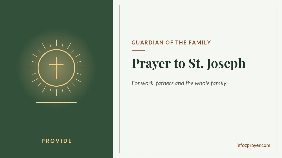 Prayer to St Joseph