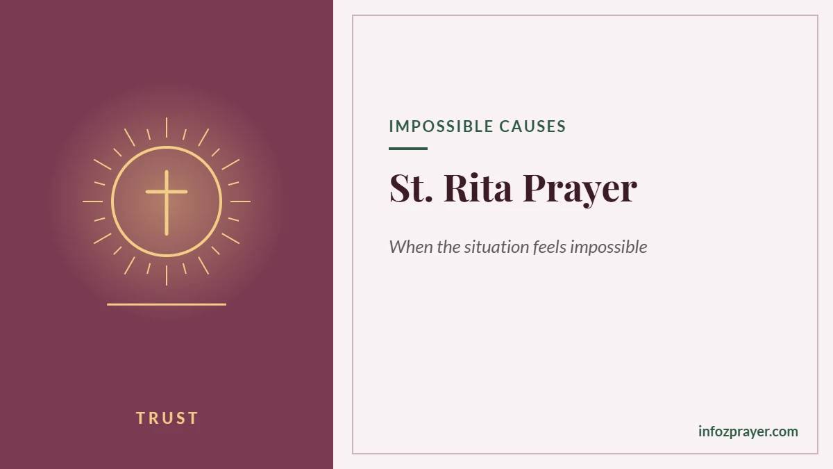 St Rita prayer